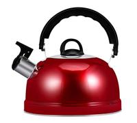 Whistling Tea Hder con manejo de 3L de alimentos Tetera de acero inoxidable Tetera Retro Free Wine Red Tea Pot para olla de cocción de inducción