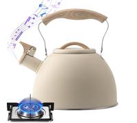 Whistling Tea Kettle For Stove Top, Stainless Steel Whistling Kettle, Induction Whistling Tea Kettle, Classic Stovetop Tea Kettle, Kitchen Whistling Tea Pot, Retro Style Whistling Kettle For Tea