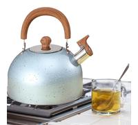 Whistling Tea Kettle - Stainless Steel 18,5 x 18 cm | Kettle, Water Boiler | 2L Whistling Tea Kettles For Coffee, Fast Boiling Hot Water, Camping Trips, Hiking, Festivales, Outdoor Cooking