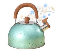 Whistling Tea Kettle - Stainless Steel 18,5 x 18 cm | Kettle, Water Boiler | 2L Whistling Tea Kettles For Coffee, Fast Boiling Hot Water, Camping Trips, Hiking, Festivales, Outdoor Cooking