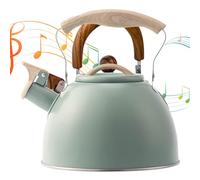 Whistling Tea Kettle, Stainless Steel Stove Top Teapot, Vintage 3L Water Boiler, Heat-Resistant Handle Kitchen Tool, Loud Whistle Teakettle, Ideal for Tea Brewing, Camping, Home Use