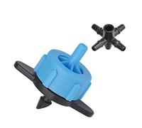 Whisverse 50 Unidades 8 L Riego Gotero de Débito de Agua Regulataion en Gotero 4 Vías Conector para Irrigación del Emisor