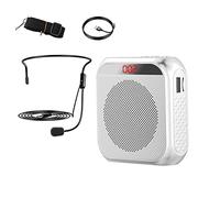 Whisverse Auriculares de micrófono portátiles, recargables para profesores, guía turística, aula-C