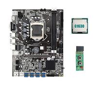 Whisverse B75 USB ETH minería placa base 8xUSB3.0+G1630 CPU+interruptor placa LGA1155 DDR3 MSATA USB3.0 B75 USB BTC minero placa base