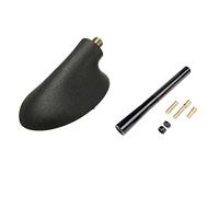 Whisverse Base de antena para Focus 1989 a 2011 C-MAX y antena negra de 120 mm, antena corta AM/FM + adaptador