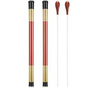 Whisverse Bastón de música para orquesta, con de madera, para concierto de sinfonía coral, 2 unidades