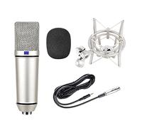 Whisverse Micrófono de suspensión de condensador profesional de 26 mm para micrófono de estudio de grabación de podcast vocal en