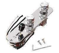 Whisverse Montaje de placa de control de guitarra precableado,Interruptor de hoja de 3 vías Potenciómetro de empuje de tracción excelentes pomos de velocidad de olla
