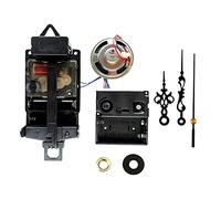 Whisverse Movimiento de reloj de péndulo de cuarzo con manos negras, con altavoz de caja de música, funciona con pilas, mecanismo de melodía para reloj de bricolaje