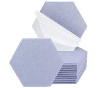 Whisverse Paquete de 12 paneles de espuma acústica autoadhesivos, panel acústico de 14.2 x 12.3 x 0.5 pulgadas, panel insonorizado