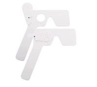 Whisverse Paquete de 2 oclusores oftálmicos oculares para oftalmólogos, optometristas y ortoptistas de examen ocular (blanco)