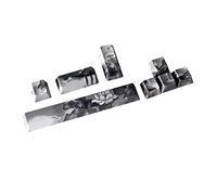 Whisverse PBT Cinco Teclas Subbed Dye-Subbed 6.25 Barra Espacial ESC Teclas de Dirección Entre Teclas de Perfil para Teclado Mecánico Bricolaje,1