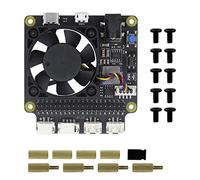 Whisverse Placa de expansión de gestión X735 V3.0 para RaspberryPi 4B X825 NAS 2.5 pulgadas SATA SSD placa de expansión