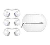 (White)1Set Soft Silicone Ear Pads Eartips For Earphone Silicone Case Ear Hook In-Ear Earbuds Earphone Ear Tips White