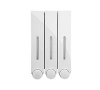 (White) 3pcs Wall Mounted Soap Dispenser