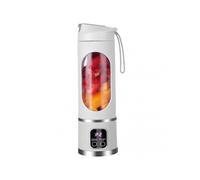 (White) 450ML Portable Personal Blender, USB Rechargeable Juicer for Smoothies, Baby Food, Travel, Gym, Office & Family Use