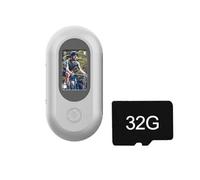 (white) 4k Thumb Action Sports Camera,Mini Body Go Snap Camera,Thumb Size Hands Free