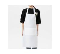 (white) 6pcs Fashion Advertising Apron Hot Pot Shop Fruit Shop Catering Manicure Custom Kitchen Apron