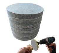 White 80 Grit Sanding Discs - 100 Coated Flocked, Smoothing Disk, 12.2cm Me | Premium 80 Grit Sanding Discs With Aluminum Oxide Abrasive Grain And Hook-and-Loop Backing, Tear-Resistant Fiberglass Mesh Fo