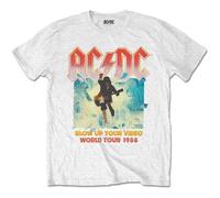 White Ac/Dc Blow Up Your Video con licencia Camiseta hombre