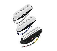 White Alnico 5 Magnet SSS Guitar Pickup Set Single Coil Y Hot Dual Rails Pickup Para Piezas De Guitarra Eléctrica Juego de Pastillas Guitarra