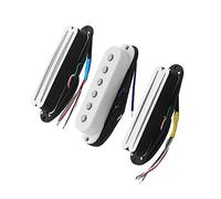White Alnico 5 SSS Pickups Set Hot Rails Pickups/Single Coil Pickup Para 6 Cuerdas Piezas De Guitarra Eléctrica Piezas de Guitarra Eléctrica