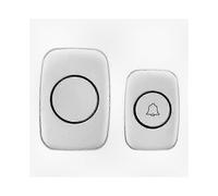 (White an Regulations) Wireless Home Doorbell with 60 Ringtones Compatible with British, American, and Australian Standards - No Brand Logo