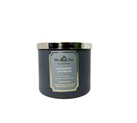 White Barn Candle Bath & Body Works White Barn - Vela de 3 mechas de madera de caoba y madera de teca