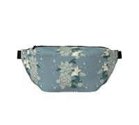 White Bauhinia - Riñonera cruzada grande, regalos para disfrutar de deportes, festivales, entrenamiento, viajes, correr, casual, color negro, talla única, Black, Talla única