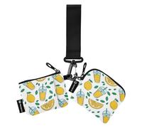 White Beach Drink Shop - Carteras minimalistas para tarjetas de crédito con llavero para mujer, 2 unidades, Tienda de bebidas White Beach, 1 size, Casual