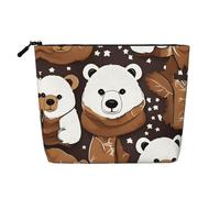 White Bear Brown Bear - Neceser versátil de viaje, perfecto para uso diario y viajes de negocios, Black, Talla única, Neceser