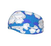 White Bear Family - Diadema elástica para baloncesto y fitness, unisex, para deportes, correr, ciclismo, yoga, absorbe el sudor