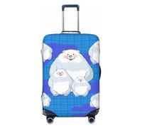 White Bear - Funda de equipaje de viaje familiar para equipaje de 18 a 32 pulgadas, lavable, resistente a los arañazos, Familia White Bear, M