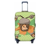 White Bear - Funda de equipaje de viaje familiar para equipaje de 18 a 32 pulgadas, lavable, resistente a los arañazos, Ardilla de dibujos animados, M