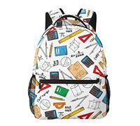 White Bengala Tiger Closeup - Mochilas escolares de gran capacidad de 16 pulgadas, portátil, mochila casual para niños y niñas de 1º a 6º grado, Matemáticas, One Size