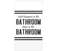White/Black In The Bathroom Luxury Guest Towels 8"""" x 4"""" (16 Count) - Soft & Absorbent Hand Towels Perfect For Any Event