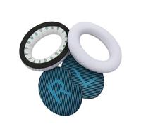 (White Blue) Replacement Ear Pads Restore Sound Quality Enhance Noise Cancellation Ear Cushion Repair Foam