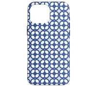White Blue Rounded Rectangles Abstract Geometric Carcasa para iPhone 16 Pro MAX
