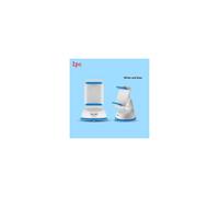 (White Blue)Soporte de montaje para coche con ventosa de gel PU rotación de 360 grados para uso tablero de instrumentos