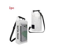 (White)Bolsa de Agua Pvc Impermeable 2L Exterior Deporte Seco Pack para Natación y Recreación