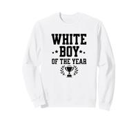White Boy of The Year Funny Award Trophy Humor Ganador Sudadera
