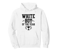 White Boy of The Year Funny Award Trophy Humor Ganador Sudadera con Capucha