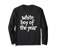 White Boy of The Year - Funny Handsome Cool Men's Humor Manga Larga