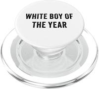 White Boy of The Year - Funny Handsome Cool Men's Humor PopSockets PopGrip para MagSafe