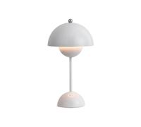 (White)Bud-shaped table lamp, rechargeable in macaron colors, eye-protecting and energy-saving