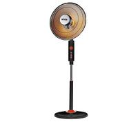 White - Calefactor eléctrico halógeno de baja nergética para baño con estructura parabólica y filamento de carbono (Platana)