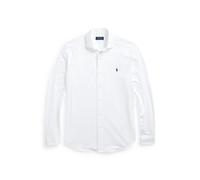 White Camisa de punto con cuello italiano M