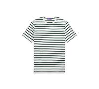 White Camiseta de hilo de Escocia con rayas XL