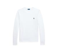 White Camiseta de punto de cuello redondo XL