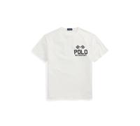 White Camiseta de punto flameado Classic Fit M